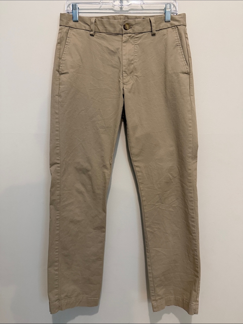 Vineyard Vines Breaker Men's 30x30 Classic Straight Chino Pants - Khaki